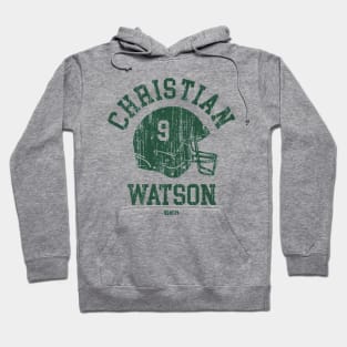 Christian Watson Green Bay Helmet Font Hoodie